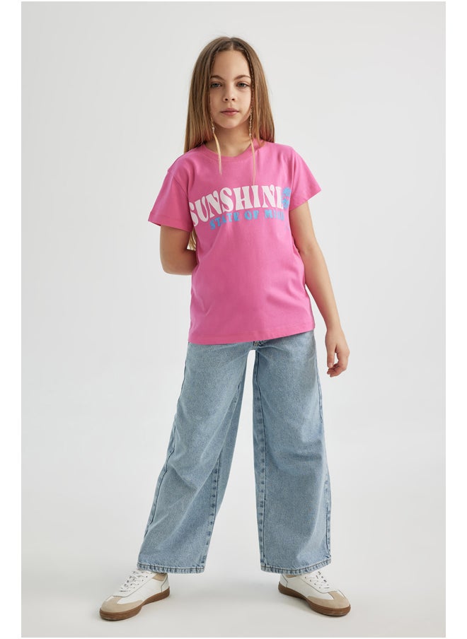 DeFacto - Girl Regular Fit Knitted Short Sleeve Body - Image 1