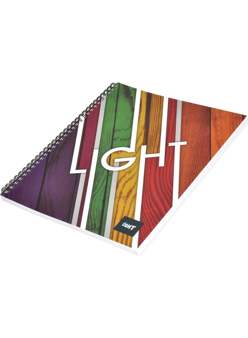 FIS LIGHT Pack of 10 Spiral Soft Cover Notebook, Single Line , 10X8 Inches (25.4 X 20.32 Cm) 100 Sheets -LINB1081603S - Image 4