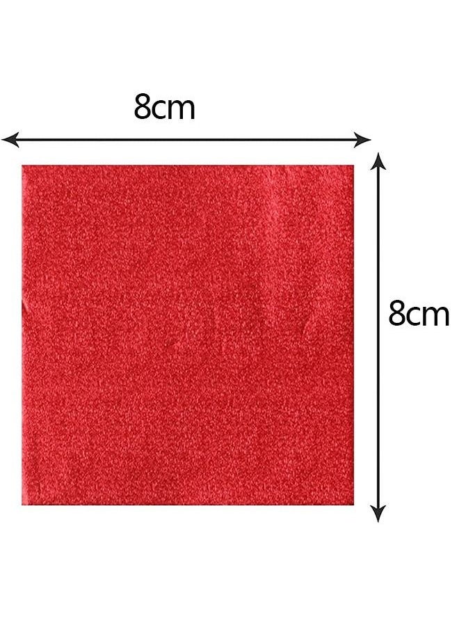 600 Piece Foil Candy Wrappers, Aluminium Foil Paper, DIY Package Candy Paper Chocolate Wrapping Papers Decoration