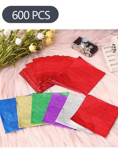Ant 600 Piece Foil Candy Wrappers, Aluminium Foil Paper, DIY Package Candy Paper Chocolate Wrapping Papers Decoration  - Image 1