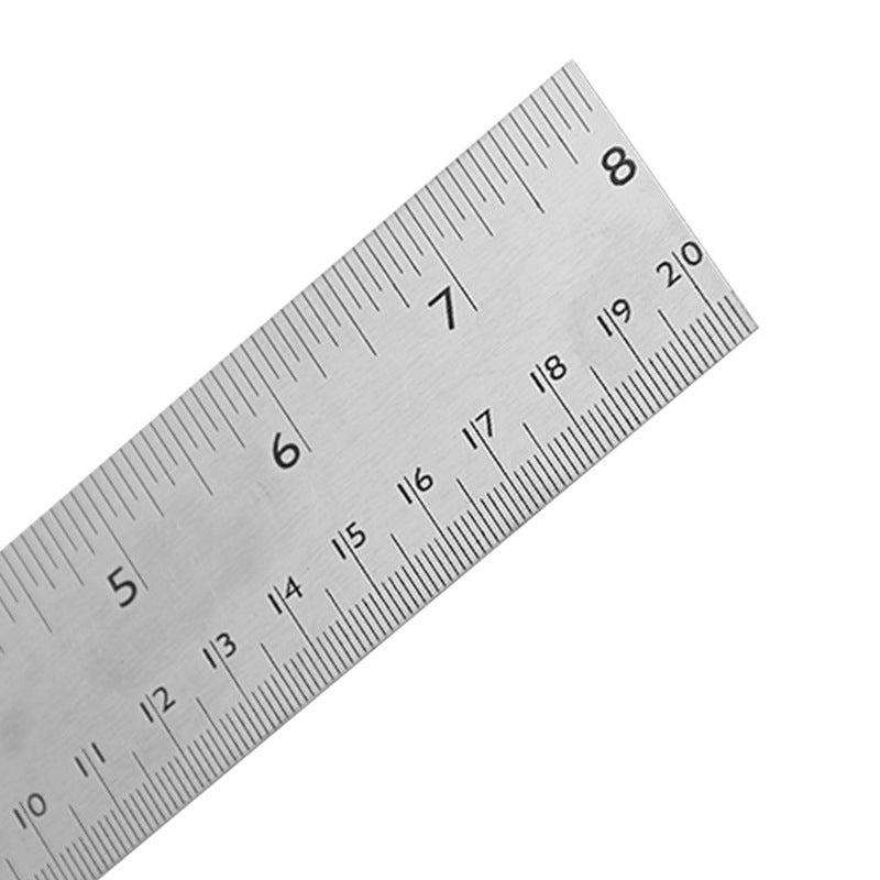 8-Inch 90-degree woodworking square ruler, plastic handle steel square ruler, high-precision construction site woodworking square ruler, construction drawing measurement tool - Image 2