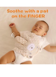 Gonice Baby Soothing Palm, Baby Patter for Sleep, Baby Startle Prevention Hand Glove Electric Baby Hand Pillow Red Bean Filling Cute Baby Soothing Palm for Newborns Baby Girl Baby Boy(Blue Bear)  - Image 2