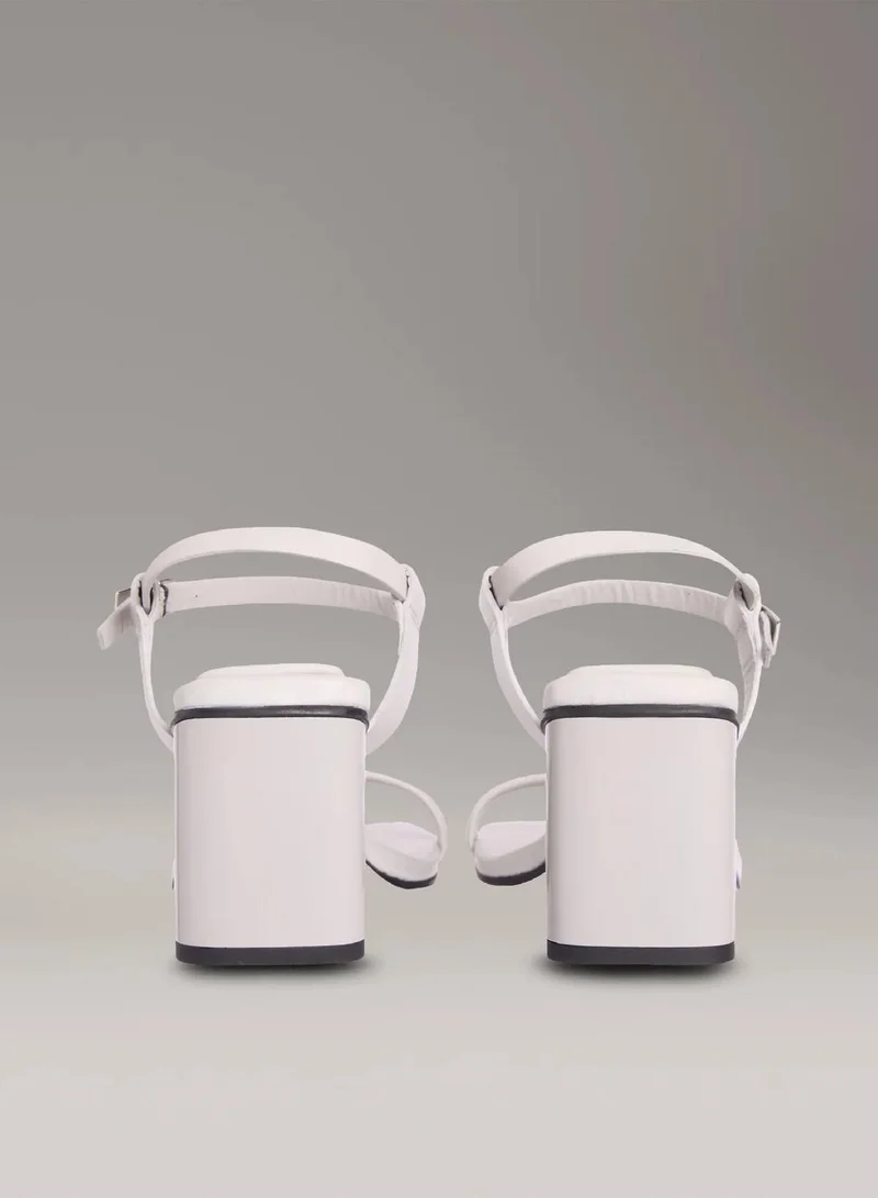 Calvin Klein Moonstruck Leather Block Heel Sandals for Women | Best Price UAE