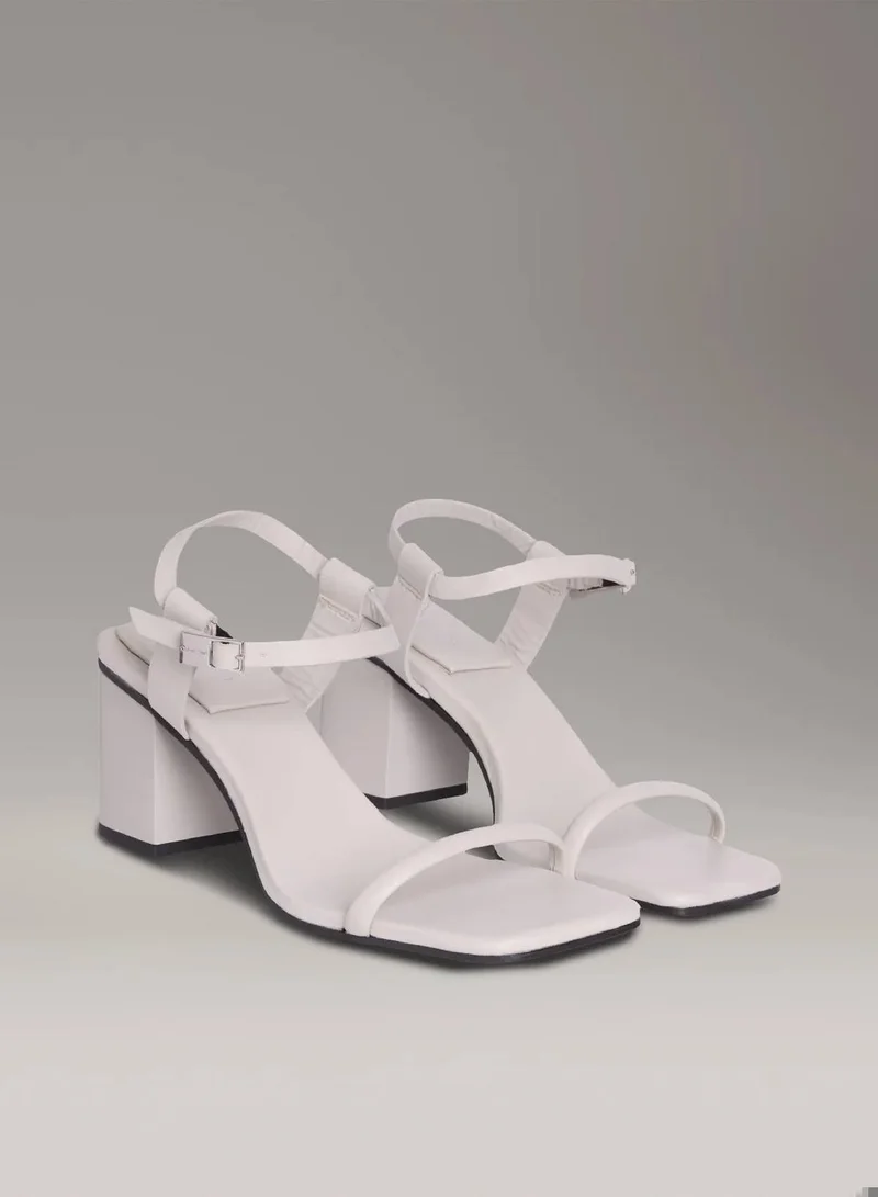 Calvin Klein Moonstruck Leather Block Heel Sandals for Women | Best Price UAE