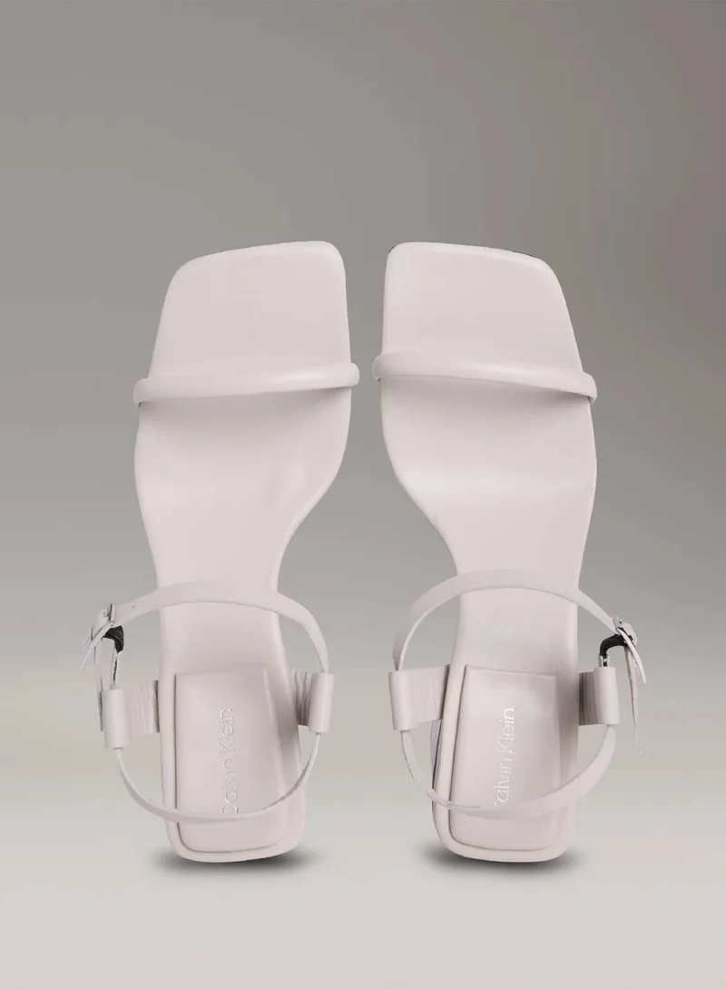 Calvin Klein Moonstruck Leather Block Heel Sandals for Women | Best Price UAE