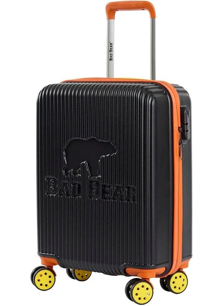 Bad Bear Logo Black Cabin Size Wheeled Abs Suitcase 40 Lt.