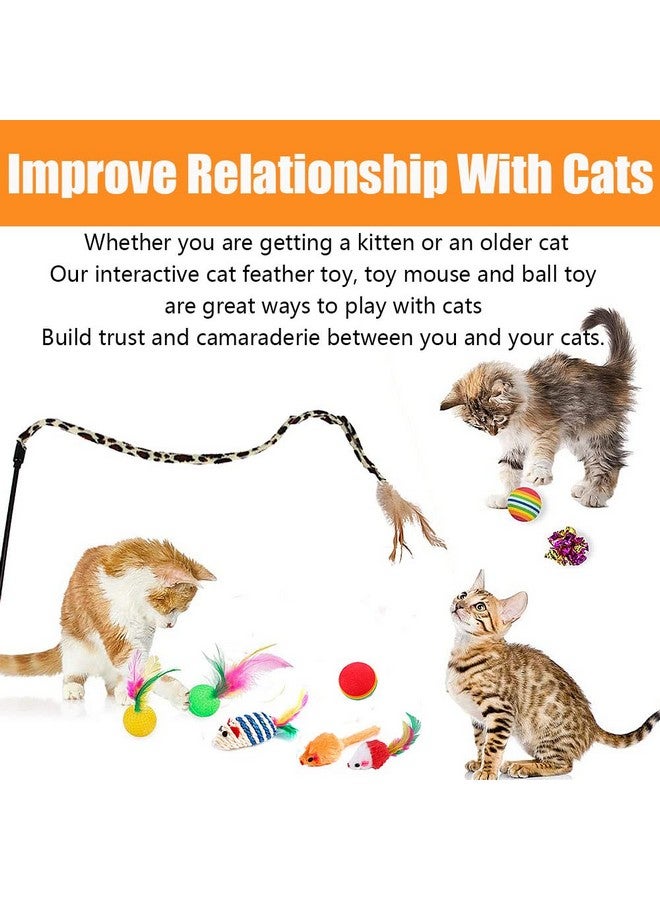 Speedy Panther 21 Pcs Cat Toys for Indoor Cats Collapsible Cat Tunnel Interactive Feather Teaser Wand Ball Toy for Kitten Cats - Image 4