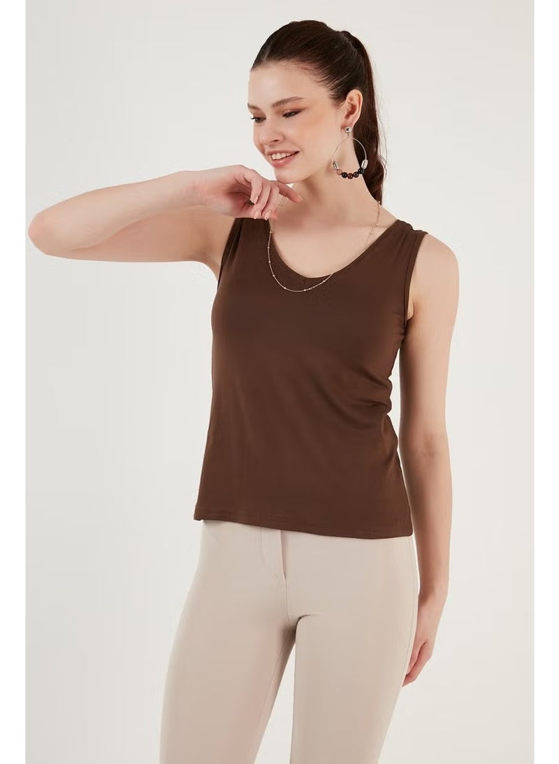 Lela Thick Strap V-Neck Blouse Women's Blouse 5864384 - Image 3