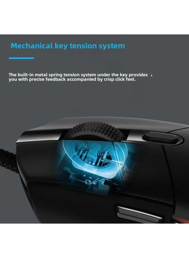 G102 Second-generation RGB Breathing Light Wired Mouse E-sports Game Internet Cafe Chicken LOL Computer Mouse-Colour:G102 Mouse - Image 3