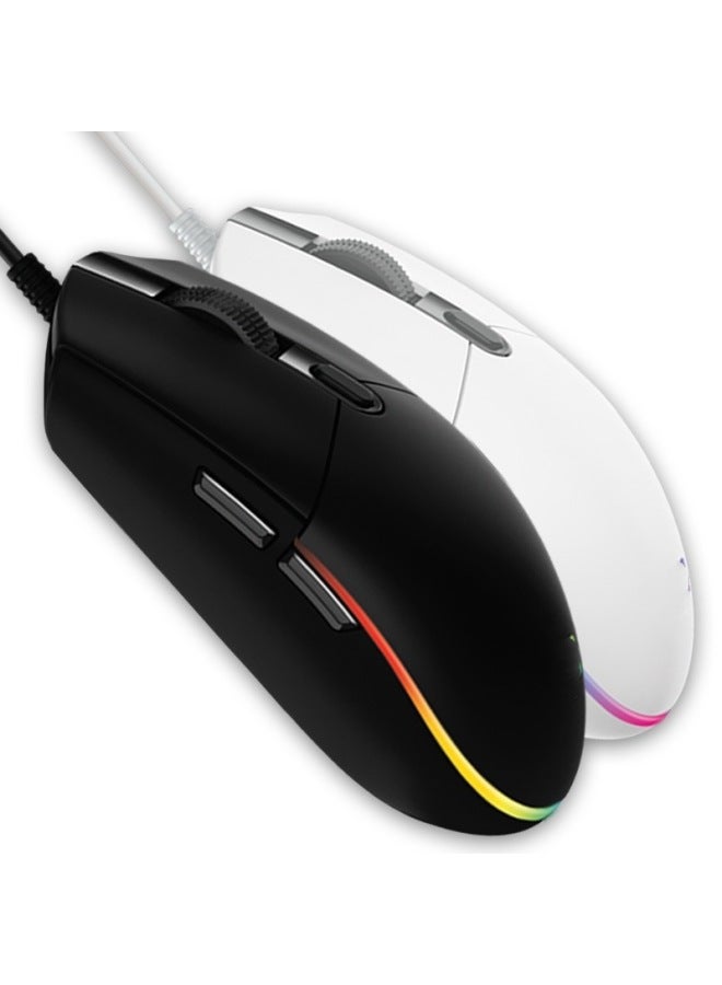 G102 Second-generation RGB Breathing Light Wired Mouse E-sports Game Internet Cafe Chicken LOL Computer Mouse-Colour:G102 Mouse - Image 4