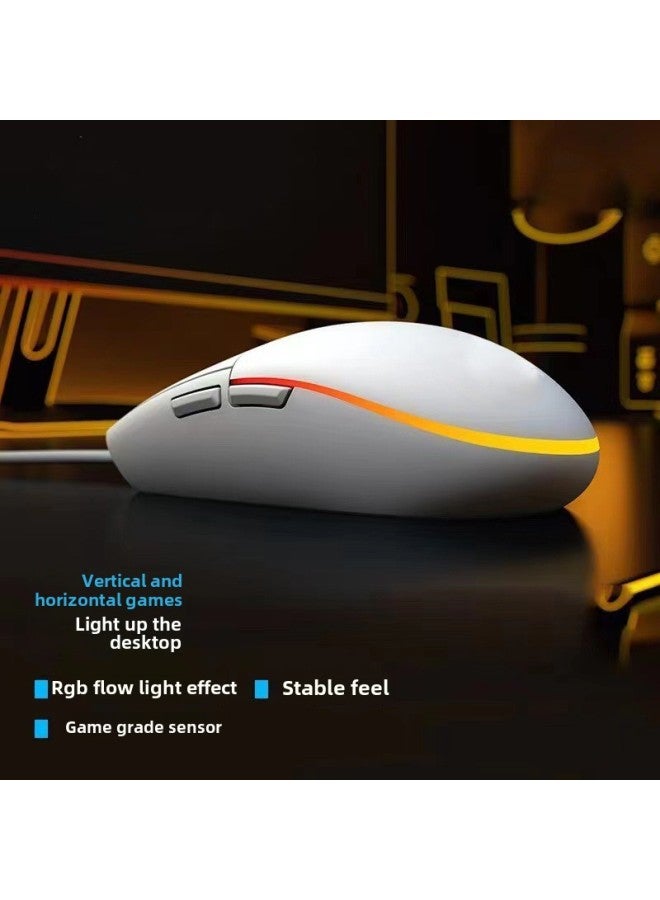 G102 Second-generation RGB Breathing Light Wired Mouse E-sports Game Internet Cafe Chicken LOL Computer Mouse-Colour:G102 Mouse - Image 2