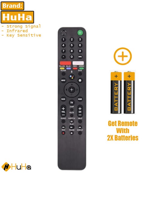 New Tv Remote Replacement Compatible With X500U Voice Remote Control Replacement For Sony Smart TV Remote Controller Compatible with TV via Smart TVs KD Series XBR series Voice Search