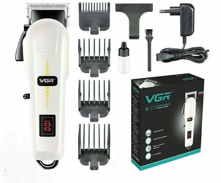 VGR vg-213 Dog Grooming Kit for Cats and Men - Professional Rechargeable Cordless Dog Grooming Clippers for Thick Coats, Small and Large Dogs, Pet & Men Clippers
