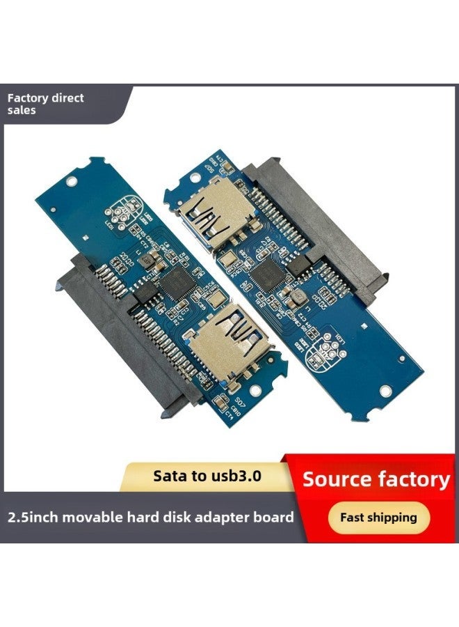 2.5 Inch Mobile Hard Disk Box Adapter Board SATA To USB3.0-Color:Sky Blue  - Image 1
