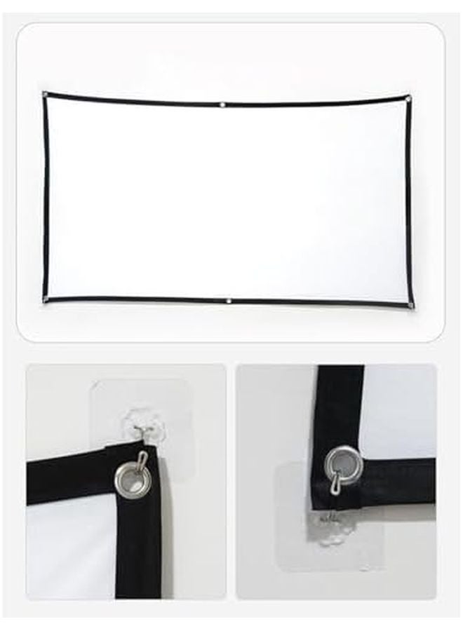 100 Inch Portable Foldable Projection Screen HD Anti Crease for Camping RV Backyard - Image 4