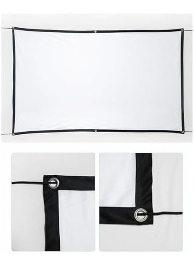 100 Inch Portable Foldable Projection Screen HD Anti Crease for Camping RV Backyard - Image 5