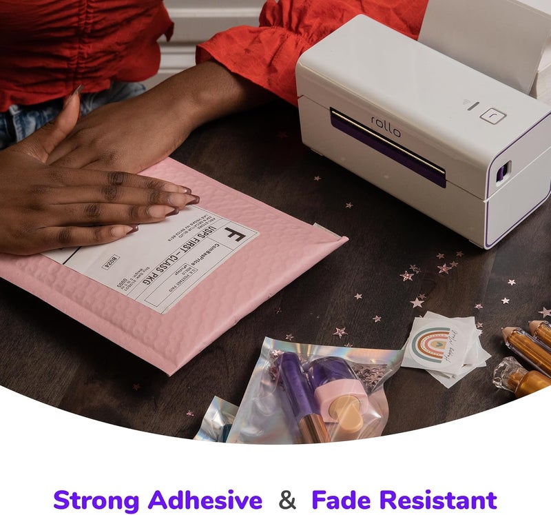 ROLLO Direct Thermal Shipping Labels - 500 4x6 Thermal Label Roll - Perforated and Strong Adhesive (Commercial Grade) - Image 4