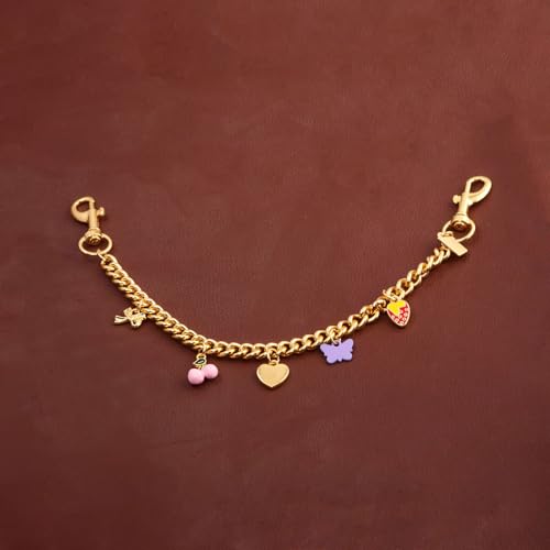 Disengor Bag Chain Extender with Charms - Gold Purse Chain Charm for Handbags - Beach Shells Starfish Keychain for Women - Image 4