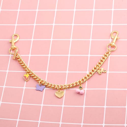 Disengor Bag Chain Extender with Charms - Gold Purse Chain Charm for Handbags - Beach Shells Starfish Keychain for Women - Image 5