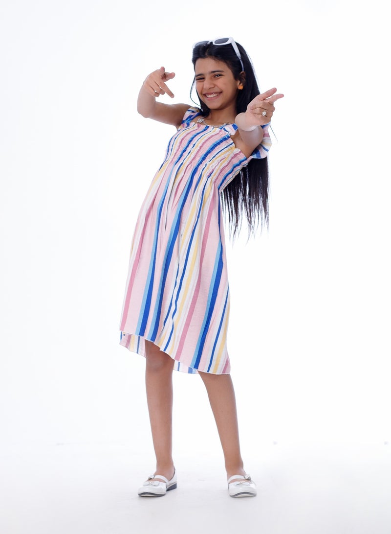 BEBO Girls Dress Blue  - Image 2