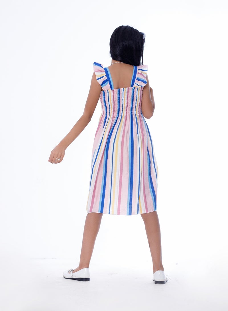 BEBO Girls Dress Blue  - Image 3