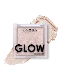 LAMEL LAMEL Glow Highlighter Face Make Up  Contour Palette in Deep Vibrant Colors  Natural Shimmer  Compact Size  Perfect for Travel  Cruelty Free  38gr013 oz 401 Luna 