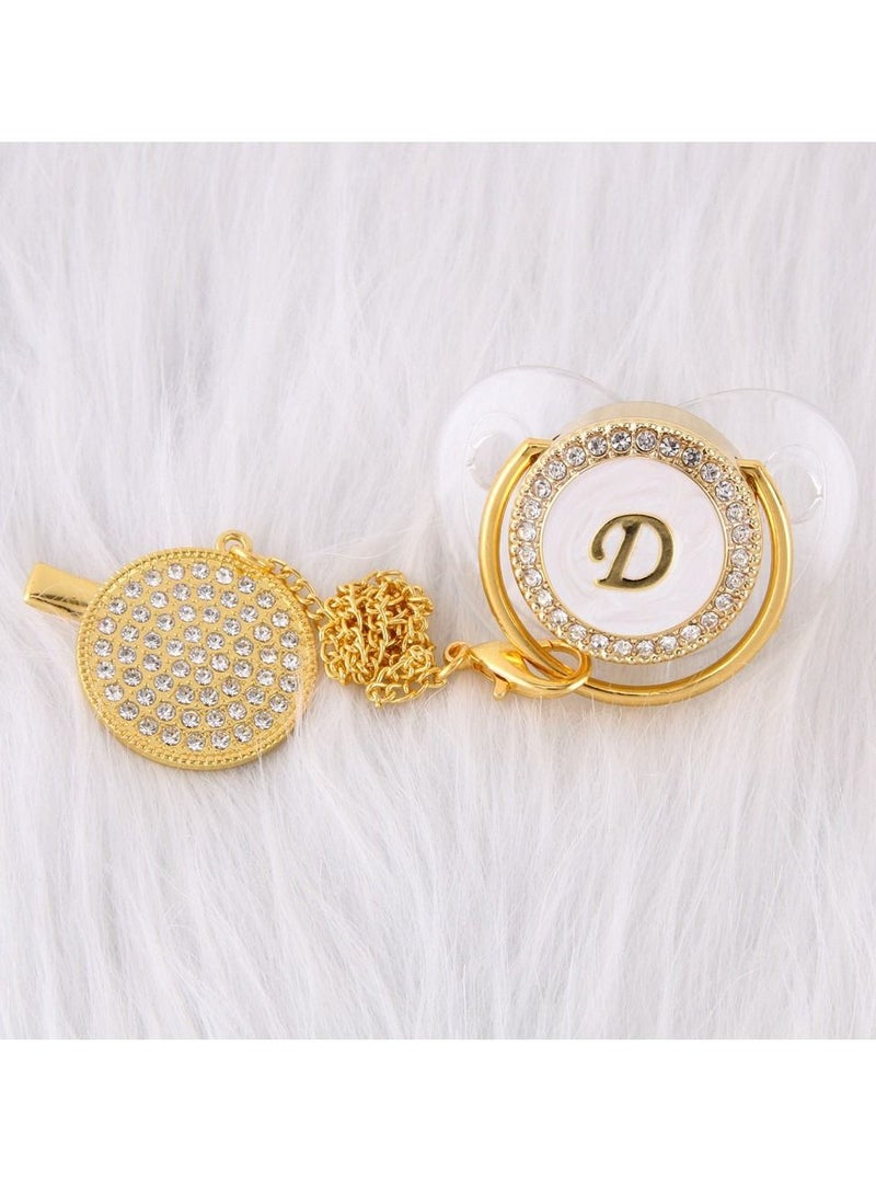 Loquat Baby Letter Shiny Diamond Pacifier - Image 5