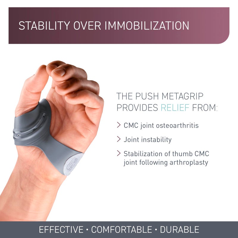 PUSH MetaGrip CMC Thumb Brace for Osteoarthritis CMC Joint Pain. Stabilizes Thumb CMC Joint Without Limiting Hand Function. (Left, Womenâ€™s X-Small) - Image 2