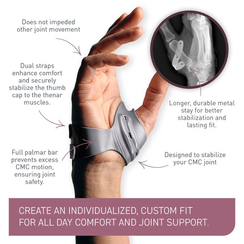 PUSH MetaGrip CMC Thumb Brace for Osteoarthritis CMC Joint Pain. Stabilizes Thumb CMC Joint Without Limiting Hand Function. (Left, Womenâ€™s X-Small) - Image 4