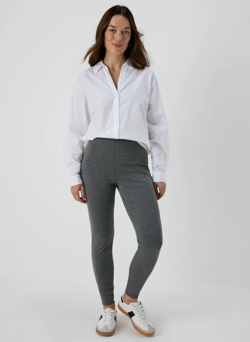 Matalan Charcoal Textured Leggings