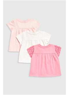 mothercare Crochet T-Shirts - 3 Pack  - Image 1