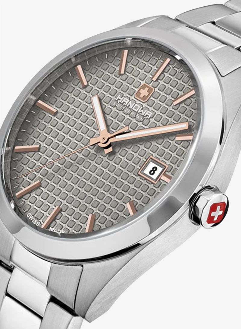 Hanowa  Marsens 40mm Cool Grey Dial Stainless Steel Bracelet Watch for Men for Men | Best Price UAE