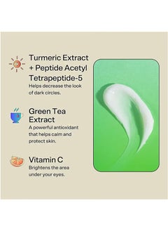 Bubble Morning Rays Brightening Eye Cream 15ml, Vitamin C Moisturizer Cream Balancing Gel Cleanser  - Image 3