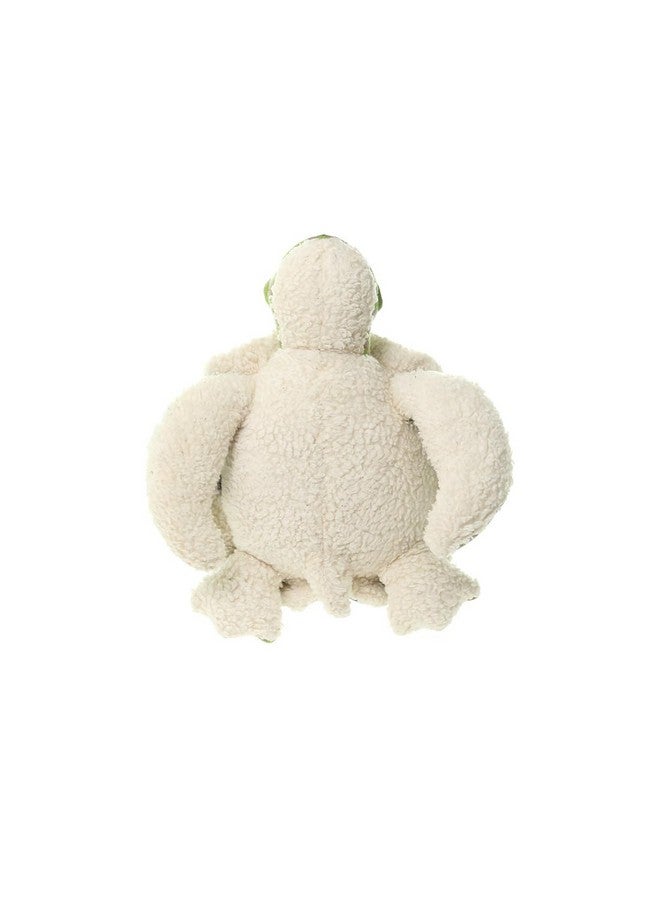 Pluchi Shelly Tortoise Cotton Knitted Stuffed Soft Toy (Dove Beige & Medium Green) - Image 2