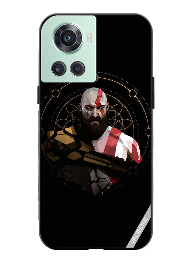 VR CREATIVE Protective Case Cover For OnePlus 10R God Of War, Kratos Design Multicolour - Image 1