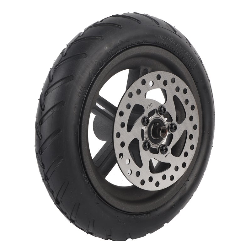 Electric Scooter Wheel: 120 Disc Brake, Anti-Puncture Rubber & Aluminum Alloy, Non-Slip Shock-Absorbing - Explosion-Proof All Terrain Scooter Replacement Tire for Xiaomi Pro Electric Scooter, Safe Rai - Image 1