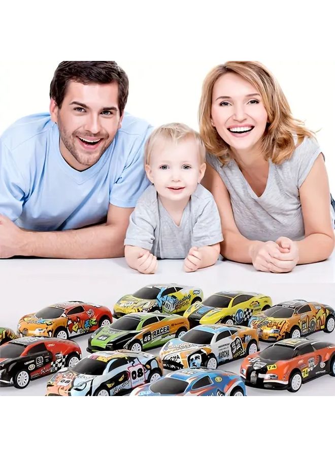 30 Pieces Pull Back Cars With Storage Bucket Colorful Race Car Models Party Favors - Image 3