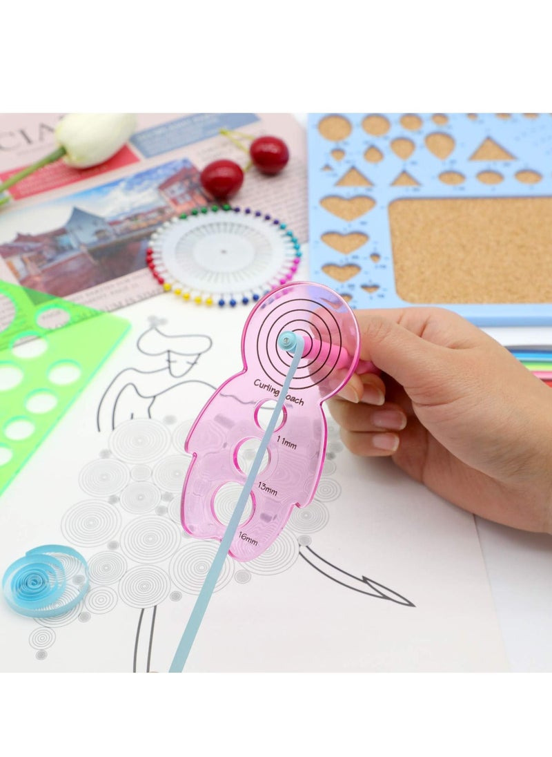 SYOSI - Paper Quilling Slotted Kit, Assorted Sizes Rolling Curling Quilling Needle Pen for Art DIY Paper Card Making Project Tools 14 Pieces… - Image 1