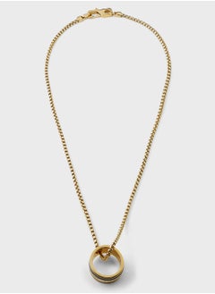 Textured Round Necklace