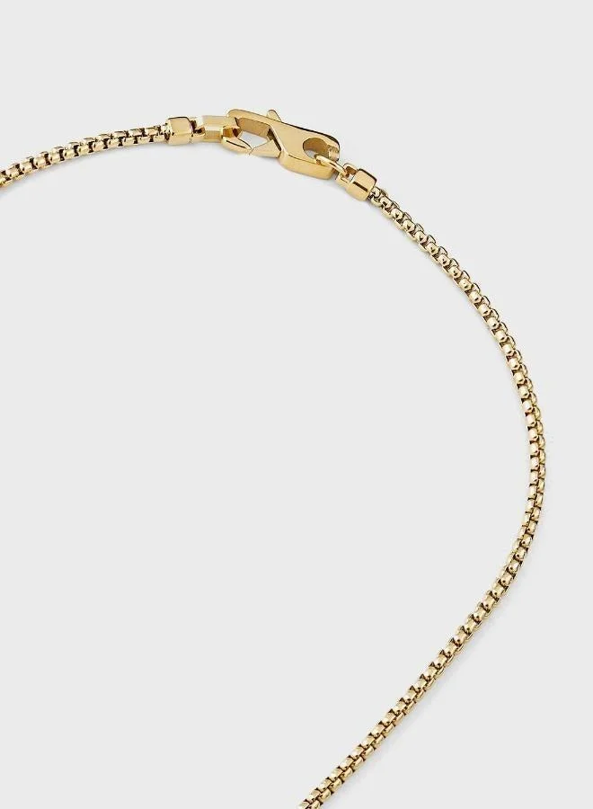 GUESS  Textured Round Necklace for Men | Best Price UAE