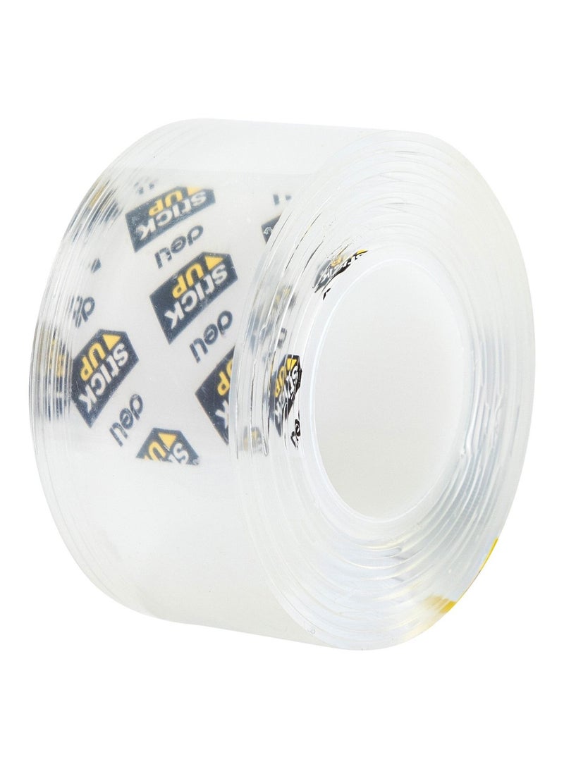 Deli 2-Piece Clear Mounting Tape Double Sided 1 Inch Width - Image 2