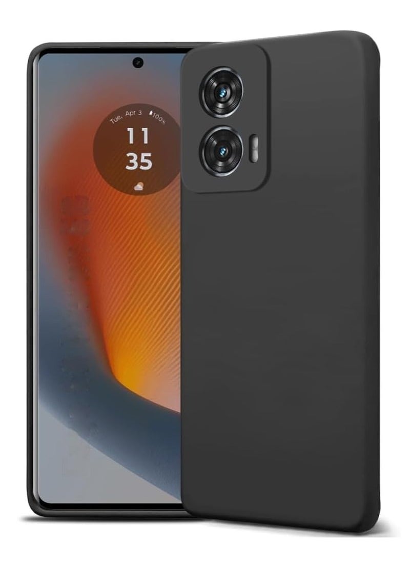 Houmt Motorola Moto G35 Case Cover Liquid Gel Rubber Bumper Case with Soft Microfiber Lining Cushion Shockproof Protective Cover for Moto G35  - Image 1