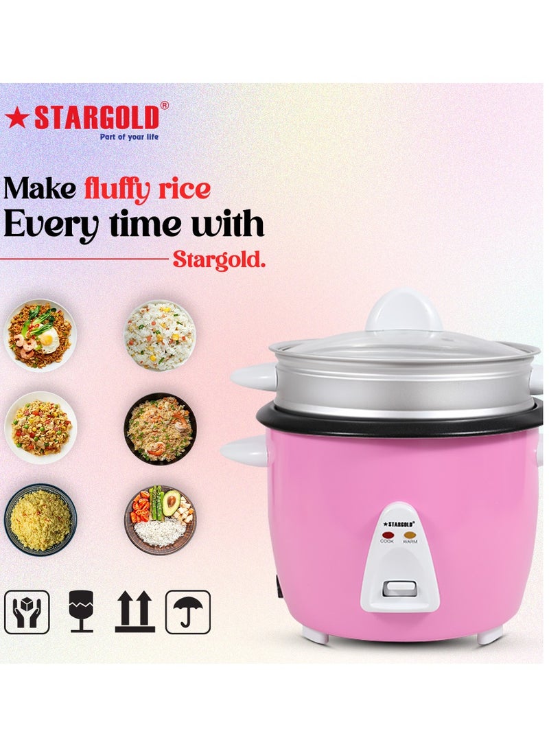 ستارجولد طباخ أرز كهربائي سعة 1.8 لتر أوتوماتيكي بقدرة 700 واط متعدد الاستخدامات للطهي الصحي - Image 2