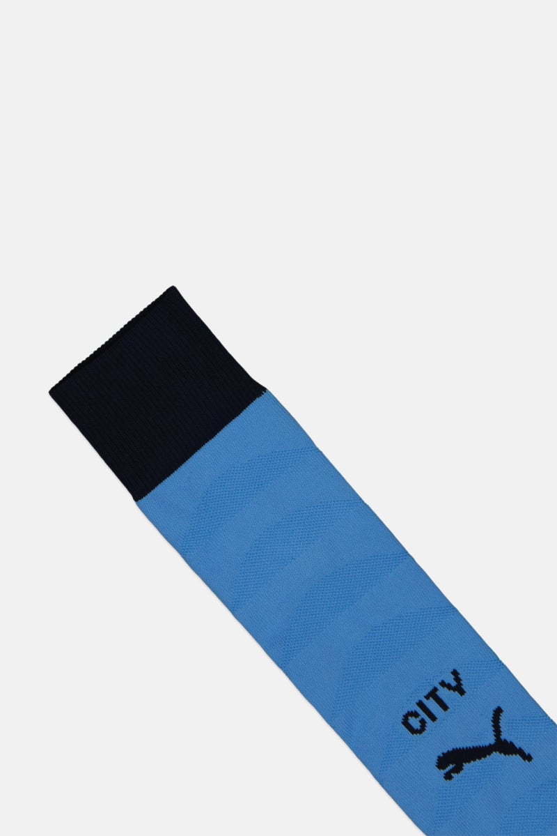 Puma x Manchester City Men 1 Pair Football Knee-High Socks, Light Blue - Image 3
