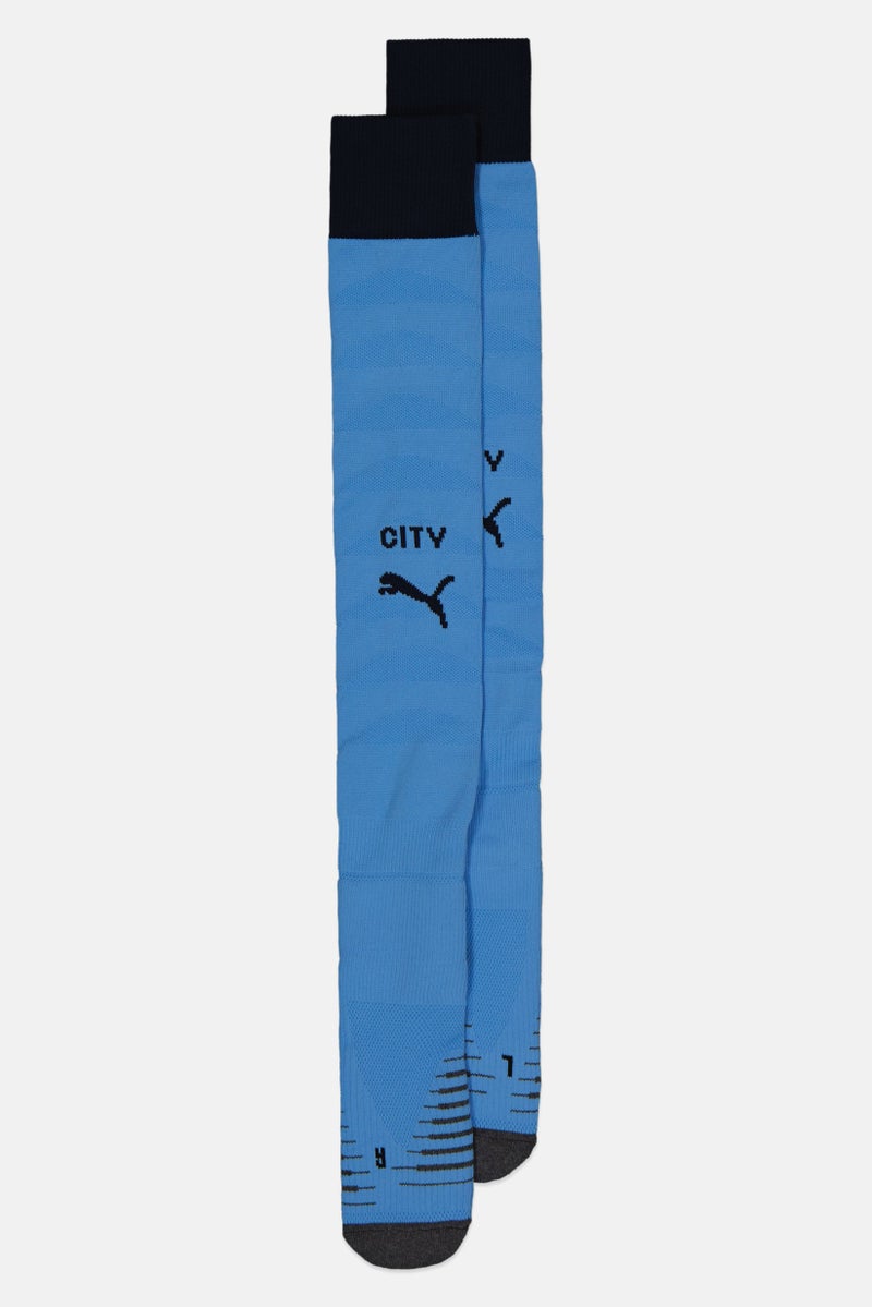 Puma x Manchester City Men 1 Pair Football Knee-High Socks, Light Blue - Image 1