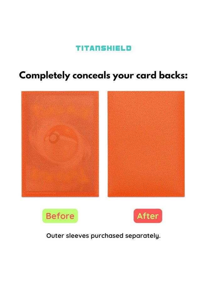 TitanShield Smoked Inner Sleeves - Make Card Backs Opaque (200 CT) Double Sleeving Perfect Fits. Compatible with Pokemon, Magic The Gathering MTG, & Flesh & Blood, One Piece | Midnight Edition - Image 4