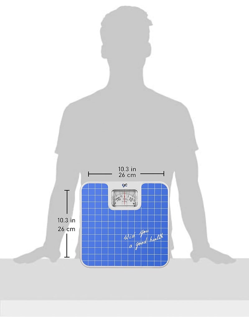 GVC Iron Analog Weight Machine - Manual Weighing Scale (Upto 120Kg Capacity), Blue - Image 4