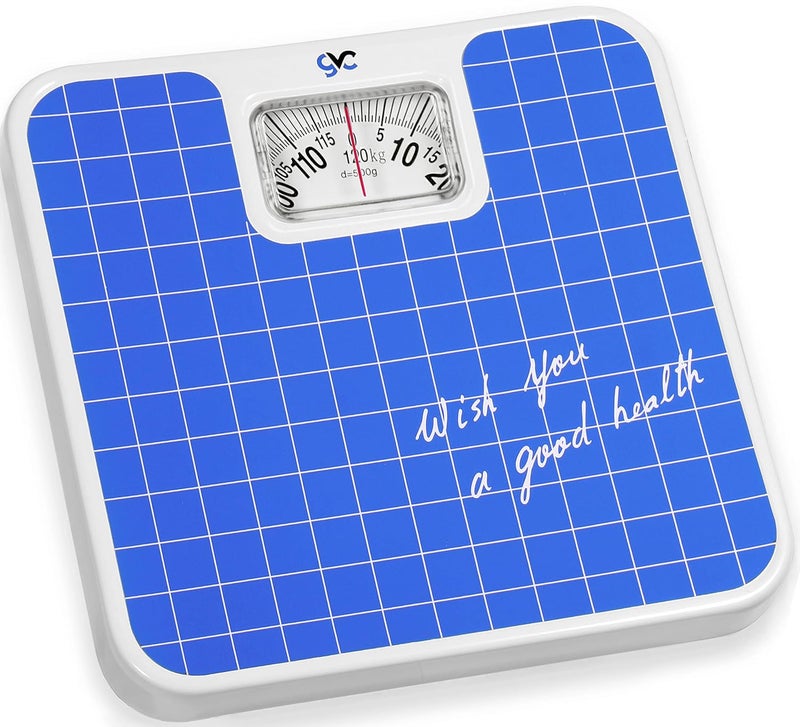 GVC Iron Analog Weight Machine - Manual Weighing Scale (Upto 120Kg Capacity), Blue - Image 1