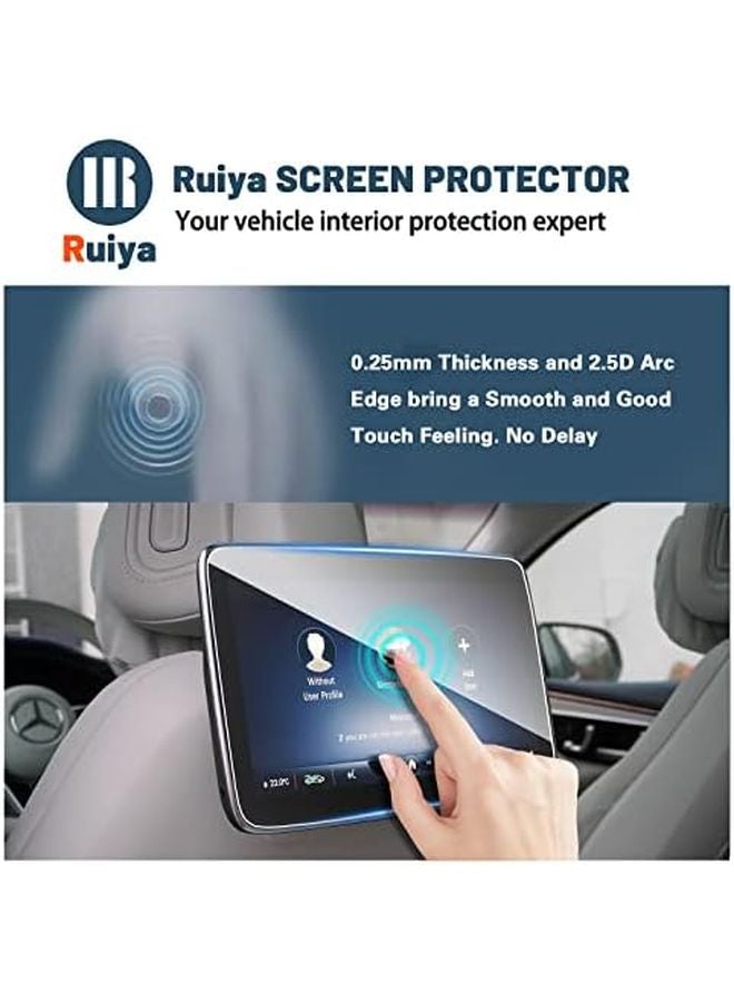 Maybach GLS Rear Row Infotainment Touchscreen Tempered Glass Protector for S500 S580 S680 Mercedes SUV - Image 3