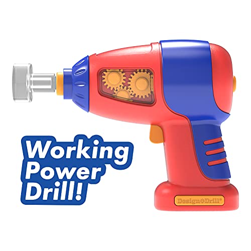 Educational Insights Design Drill Patterns Shapes Creative Construction Toys Kids Tool Set with Real Electric Power Drill Toy Toddler STEM Toys for 3 Year Old Building Kit with Kids Tools - Image 5